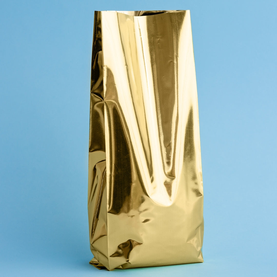 Bolsa LAMINADA con fuelle y sello lateral (2 capas) (1 libra o 454 gramos) - 100 Unidades