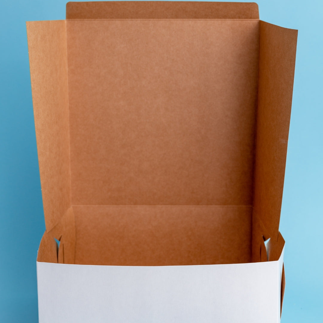 Caja para empaque de repostería BLANCA 10x10x5" - 50 Unidades