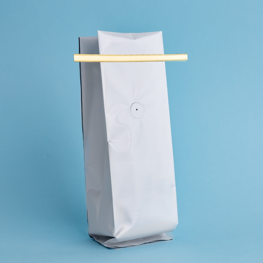 Bolsa TRILAMINADA con fuelle y sello lateral (3 capas) (1 libra o 454 gramos) - 50 Unidades