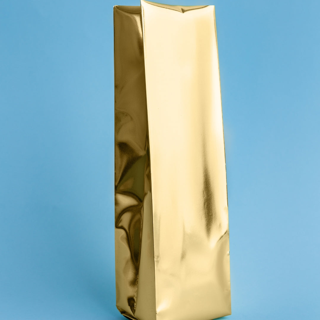Bolsa TRILAMINADA con fuelle y sello lateral (3 capas) (1 libra o 454 gramos) - 50 Unidades