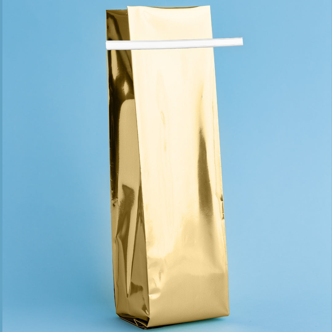 Bolsa TRILAMINADA con fuelle y sello lateral (3 capas) (1 libra o 454 gramos) - 50 Unidades