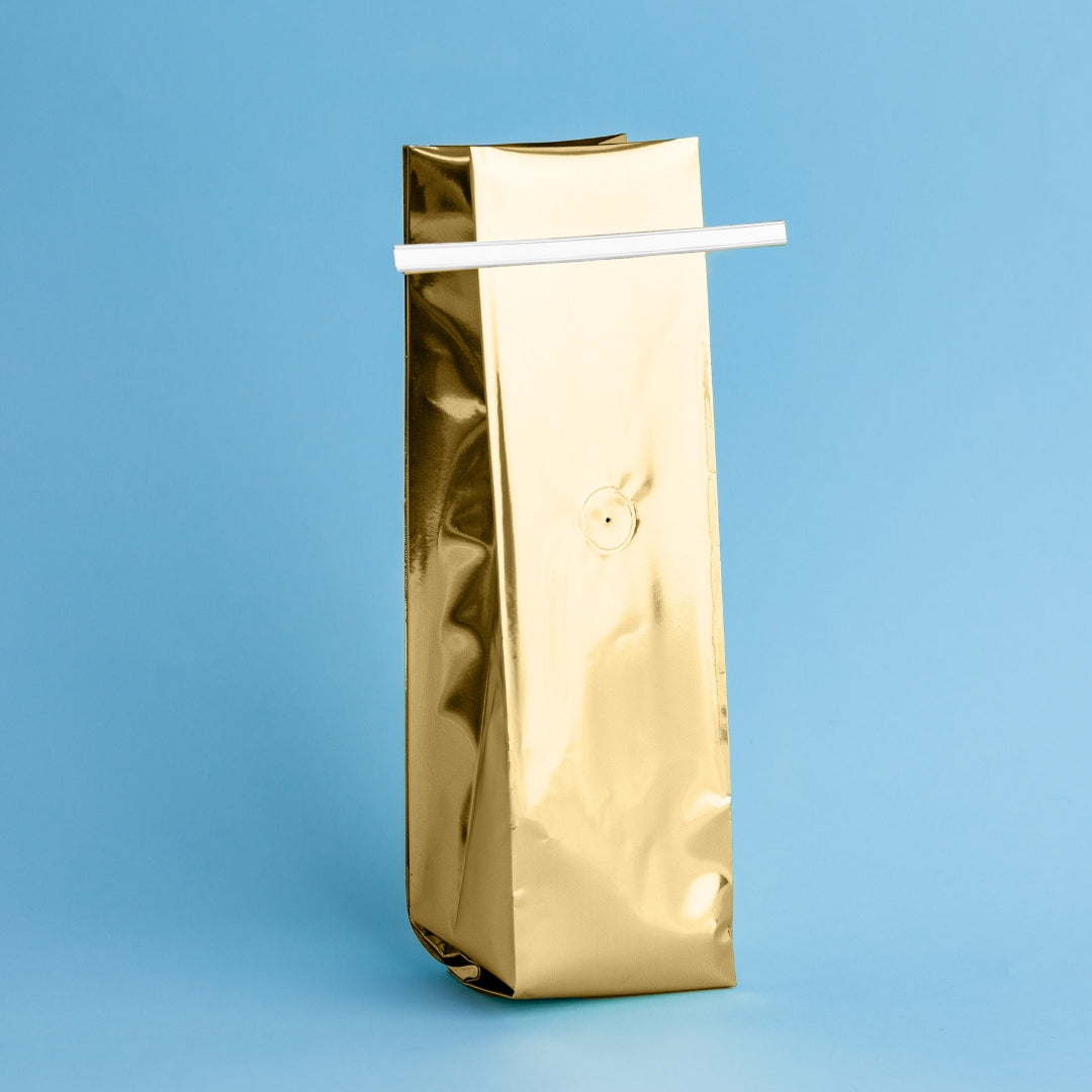 Bolsa TRILAMINADA con fuelle y sello lateral (3 capas) (1 libra o 454 gramos) - 50 Unidades