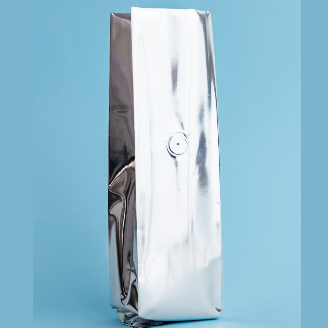 Bolsa TRILAMINADA con fuelle y sello lateral (3 capas) (1 libra o 454 gramos) - 50 Unidades