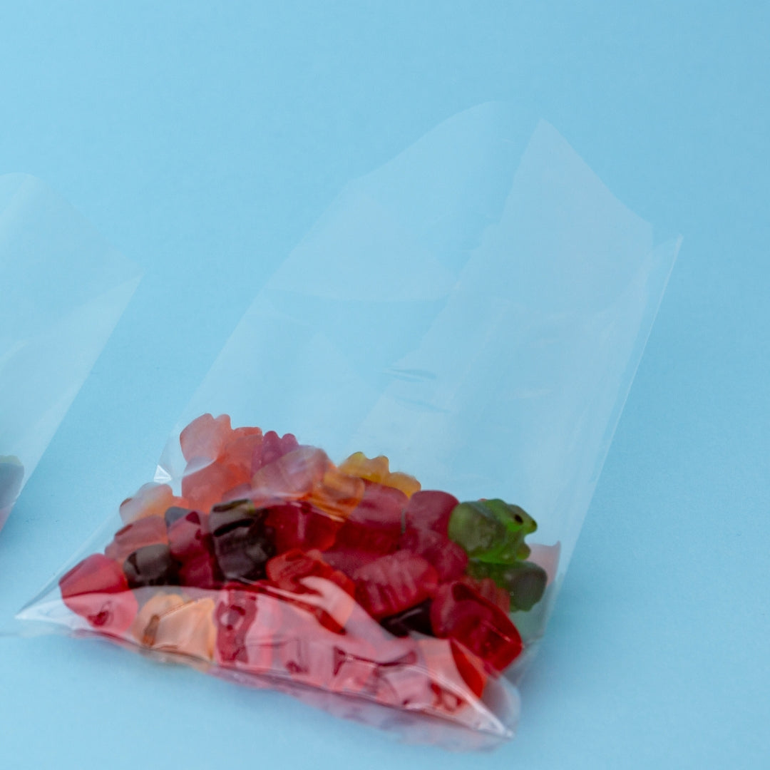 Bolsa tipo almohada TRANSPARENTE (2 onzas o 56 gramos) - Paquete de 100 Unidades
